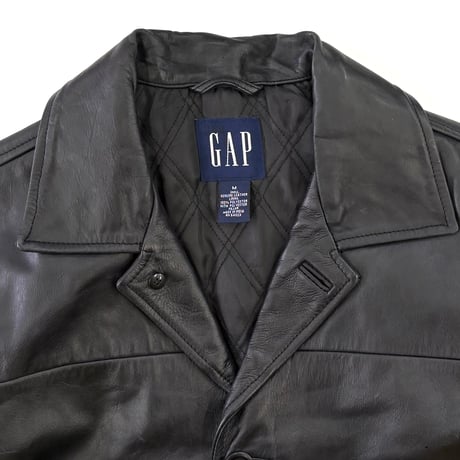 00's OLD GAP Leather Car Coat Mサイズ