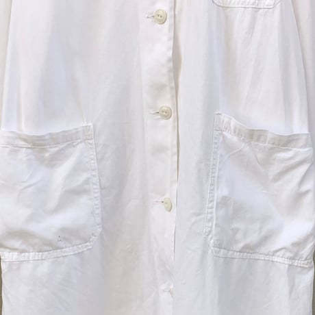 "Women's" 60's～ コットン ワーク ショップ コート White 32サイズ CANADA製