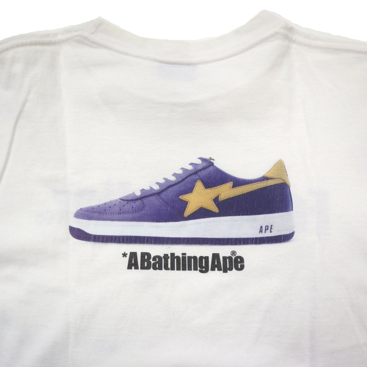 ９０年代 アベイシングエイプ BAPE STA Tシャツ 両面プリント ブラック