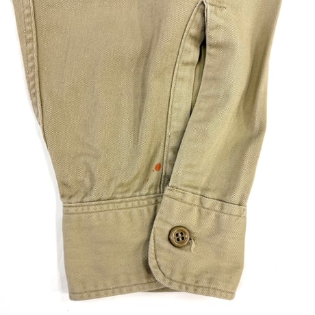 "Big Size" 60's Lee "マチ付き" Chetopa Work Shirt 16 Long USA製