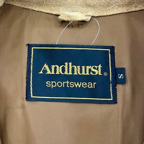 80's～ Andhurst Sportswear Suede Leather Jacket Sサイズ