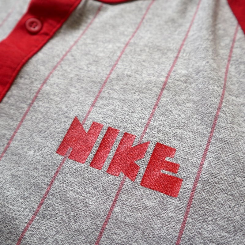 希少 オレンジタグ ナイキ NIKE 70s ヴィンテージ 7分袖TシャツネックVネック