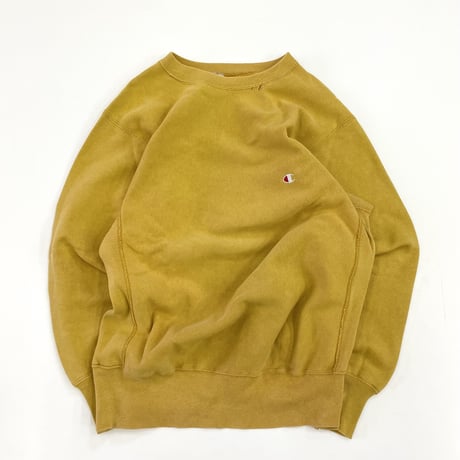 90's CHAMPION RW SWEAT Solid Mustard Lサイズ USA製
