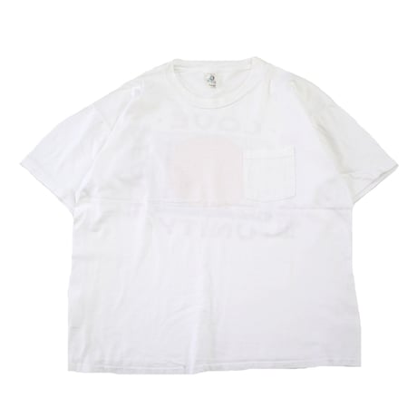 90's "LOVE PEACE☺" バック プリント ポケット Tシャツ XLサイズ USA製