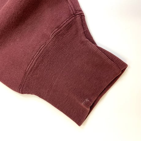 80's CHAMPION RW SWEAT "完全目なし" Solid Burgundy Lサイズ USA製