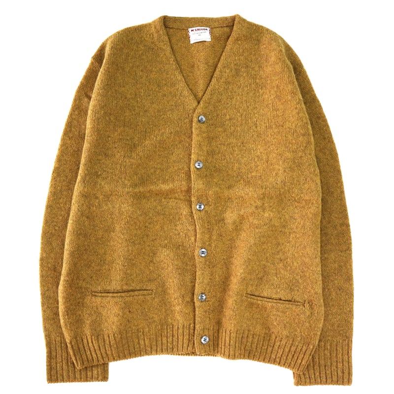 60's～70's McGREGOR Mohair Cardigan Mustard XLサイ...