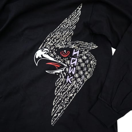 Deadstock 80's POWELL PERALTA "TONY HAWK" L/S Tシャツ Lサイズ USA製