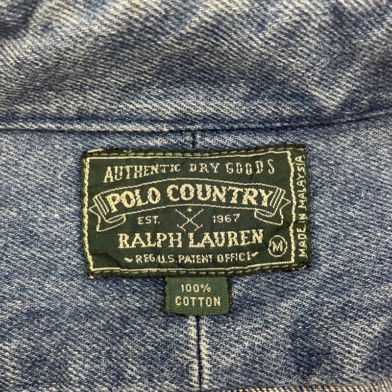 90's Polo Country Denim BD Shirt Mサイズ | Daniel 90's Polo Country Denim BD Shirt Mサイズ | Daniel