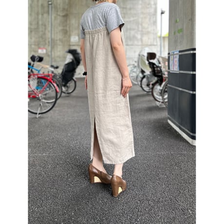 90's～ Jackies John Linen Long Skirt USA製
