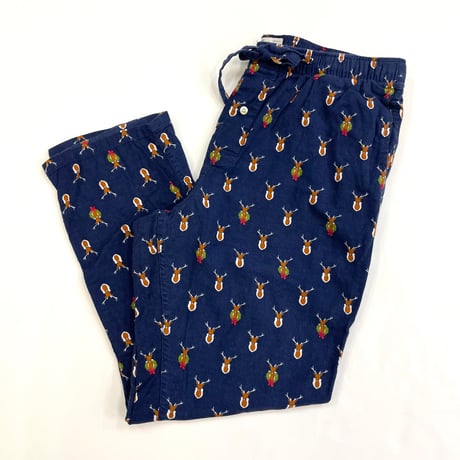 00's J.CREW "Reindeer Pattern" Pajama Pants Lサイズ