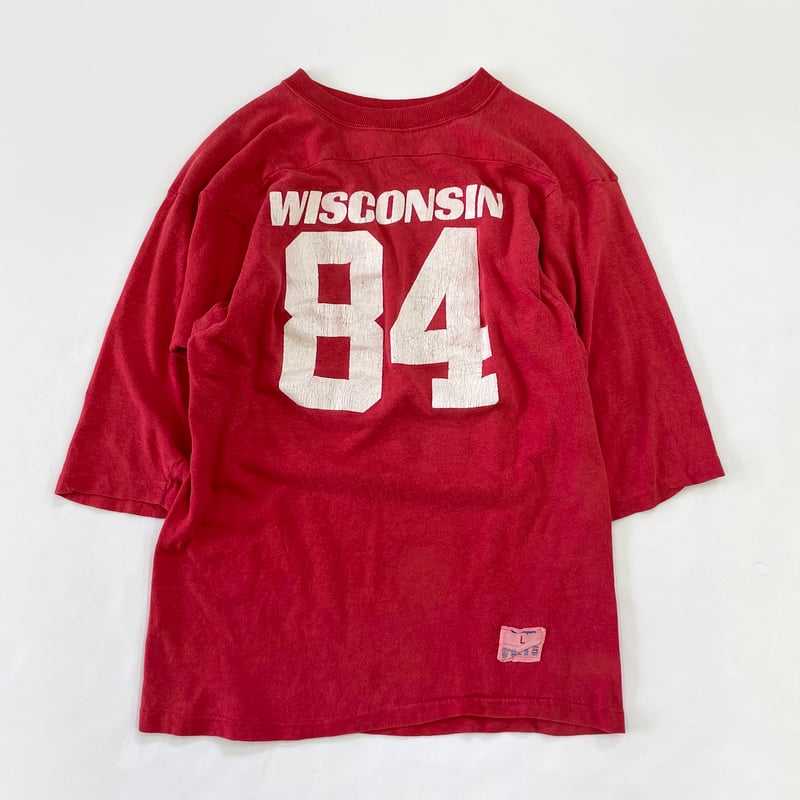 チャンピオン　ウィスコンシンバッジャーズ シャツ L フットボール　80s チャンピオン ウィスコンシンバッジャーズ シャツ L