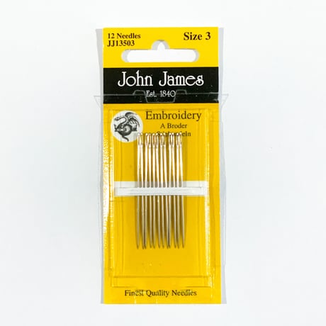 John James刺繍針 Size3