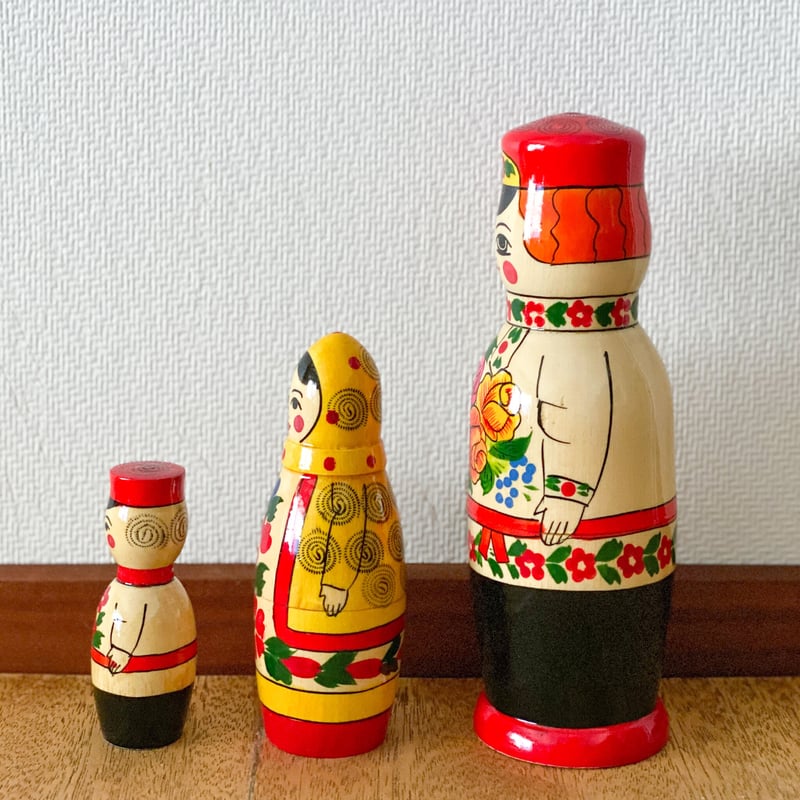 セミョーノフボーイマトリョーシカ3個組 | ちくちくバルト舎