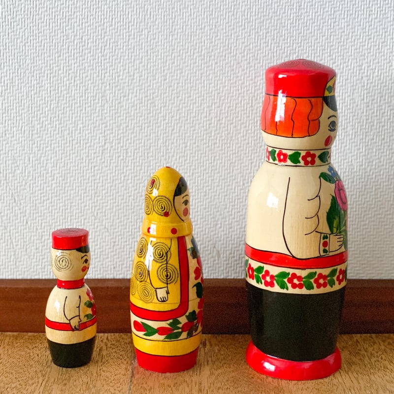 セミョーノフボーイマトリョーシカ3個組 | ちくちくバルト舎