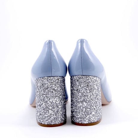 miumiu　[ ミュウミュウ ]　　 -patent+glitter pumps-