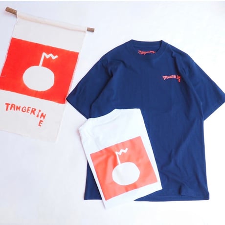 Tangerine signflag Tee NAVY