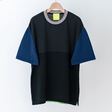 LINE TONE ティーシャツ | チャコール（COQ-23SS-A-007_004）