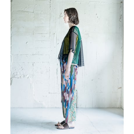 SWAY MESH トップス | ブラック（COQ-25SS-K007_005)