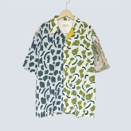 GREEN MOSSオープンカラーシャツ | ライトグレー（COQHB23AW-K10_003）