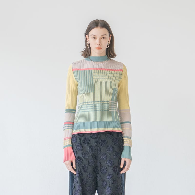 CONCORD リブトップス｜イエロー（COQ-25AW-CM-01_040） | COQ