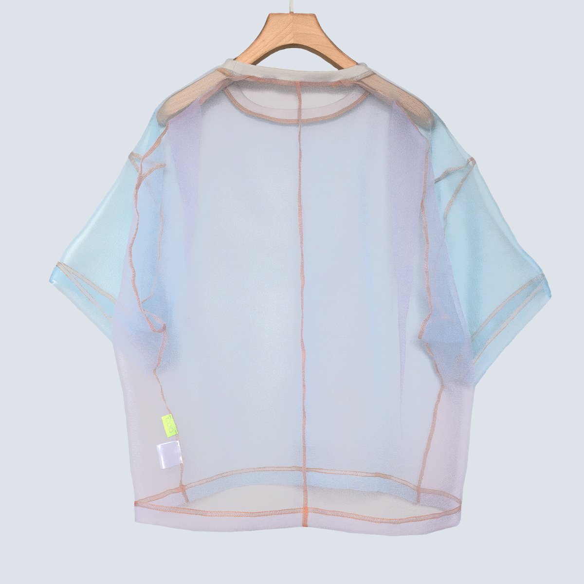 SHEER ORGANZA T |サックス(COQ-25SS-S-01_073) | COQ