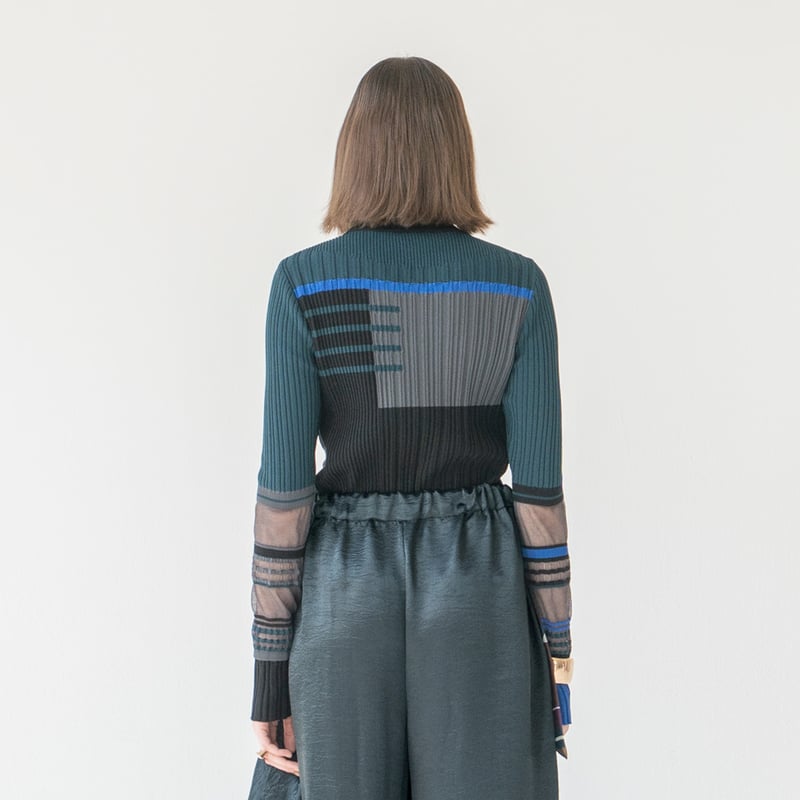 トップス cococh CONCORD リブトップス｜ダークグリーン（COQ-25AW-CM-01_065） | COQ