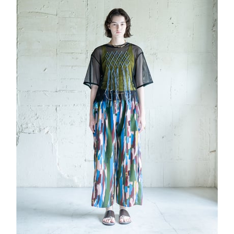 SWAY MESH トップス | ブラック（COQ-25SS-K007_005)