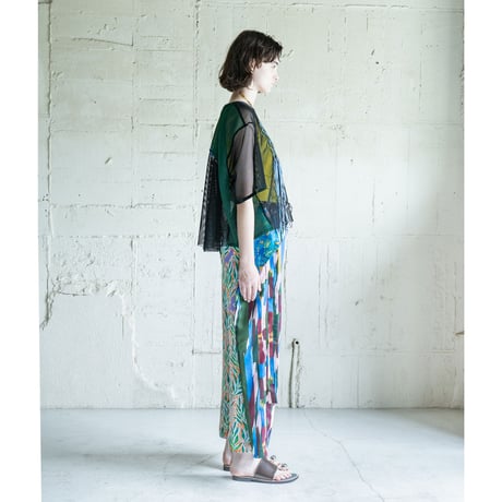 SWAY MESH トップス | ブラック（COQ-25SS-K007_005)