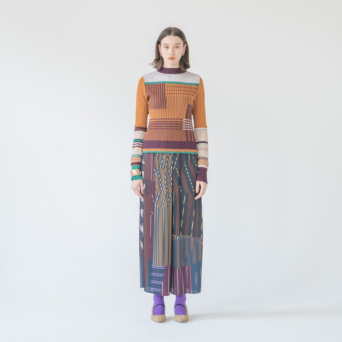 トップス Rinao KNIT RIB TOPS