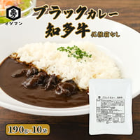 【送料無料】ブラックカレー知多牛（化粧箱なし）190g×10