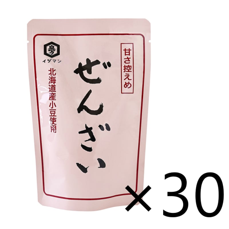ぜんざいさん専用 送料無料】ぜんざい （ケース） 180g×30 | イヅマン オンラインショップ