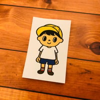 どじた全身・正面ステッカー