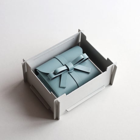 [archive] 汚れあり リボン ショートウォレット スモーキーミント / ribbon short wallet #smoky mint