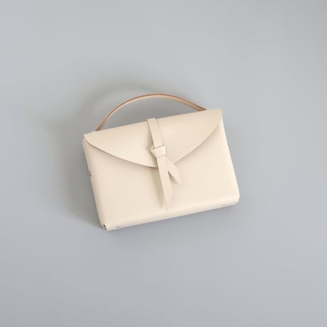 [ ori series]  折り ボックスバッグ スリム＃ベージュ   / ori box bag slim  #beige