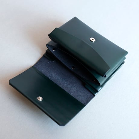 [花冠] フラワー ミニウォレット D.グリーン / [flower crown] flower mini wallet #D.green