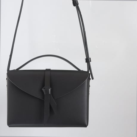 [ ori series]  折り ボックスバッグ スリム＃黒   / ori box bag slim  #black