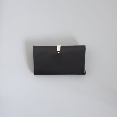 [ ori series] 折りロングウォレット マグ＃黒ｘベージュ / ori long wallet mag #black x beige