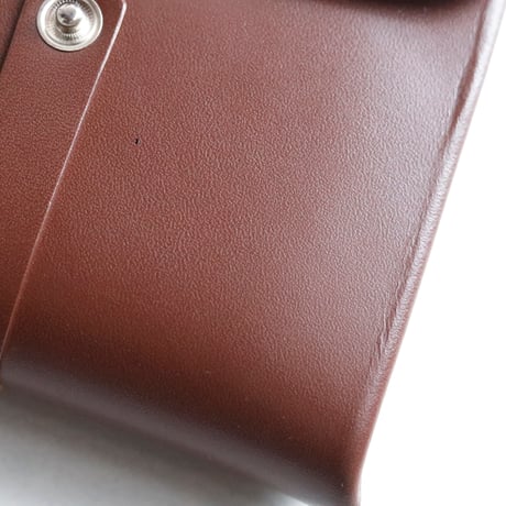 [archive] シワ・黒点あり リボン ショートウォレット ブラウン/ ribbon short wallet #brown