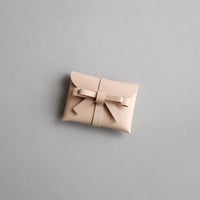 [ sou series] リボンカードケース＃ベージュ / ribbon card case #beige