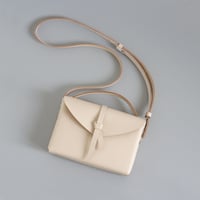 [ ori series]  折り ボックスバッグ スリム＃ベージュ   / ori box bag slim  #beige