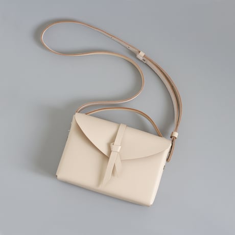 [ ori series]  折り ボックスバッグ スリム＃ベージュ   / ori box bag slim  #beige