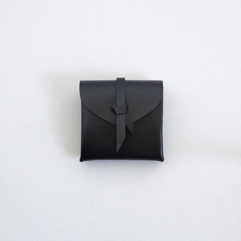 12月発送分] 折りミニウォレット＃黒 / ori mini wallet #black