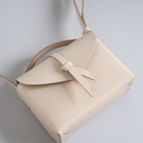[ ori series]  折りボックスバッグ ミニ ＃ベージュ  / ori box bag mini  #beige