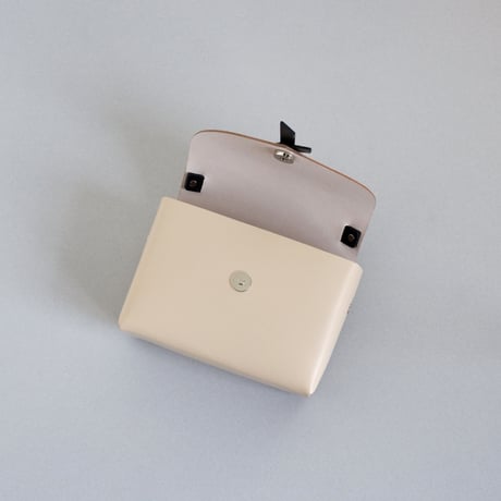 [ ori series]  折りボックスバッグ ミニ ＃ベージュｘ黒  / ori box bag mini  #beige x black