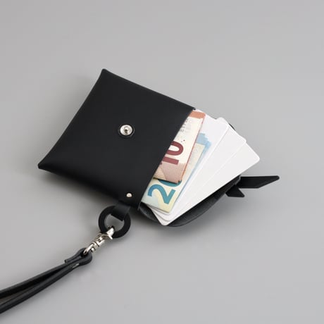 [ ori series] 折り ストラップケース＃黒 / ori strap case #black