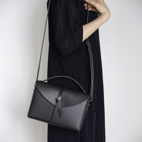 [ ori series]  折り ボックスバッグ スリム＃黒   / ori box bag slim  #black