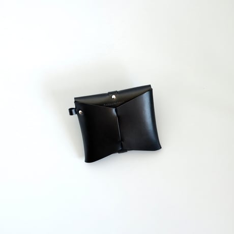 [ sou series] リボン ストラップケース #黒 / ribbon strap case #black