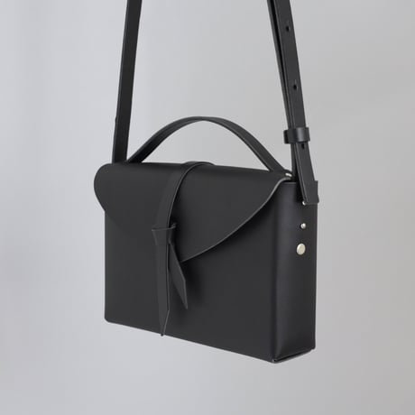 [ ori series]  折り ボックスバッグ スリム＃黒   / ori box bag slim  #black