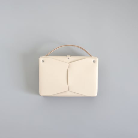 [ ori series]  折り ボックスバッグ スリム＃ベージュ   / ori box bag slim  #beige