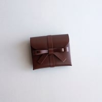 [sou series]  リボン ショートウォレット ブラウン/ ribbon short wallet #brown